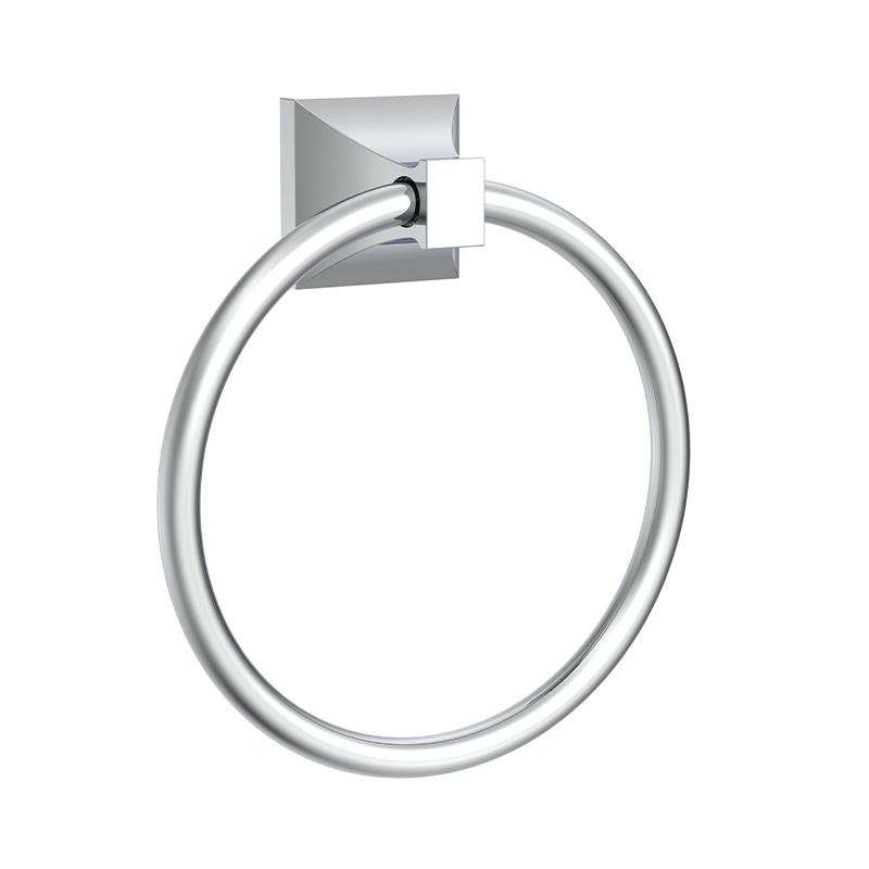 167031 cincin tuala menggantung bulat pemegang square tuala hitam matt hitam sederhana